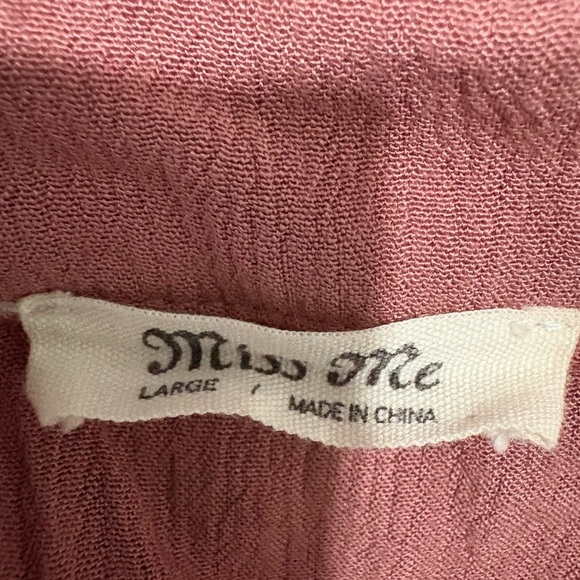 Miss Me Mauve Button-Up Top - Picture 5 of 7